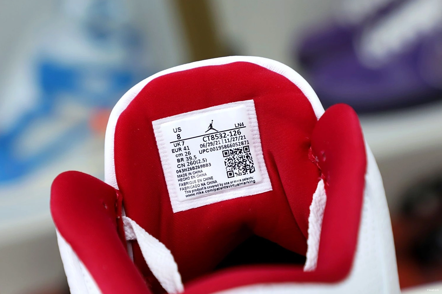  3 Air Red(CT8532-126） Jordan Cardinal Retro 0730